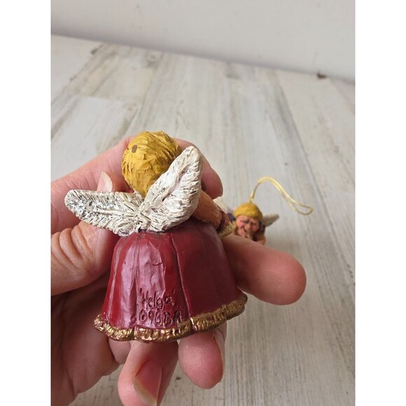 Helge ? Angel ornament cherub accordion Xmas tree set - Picture 5 of 11